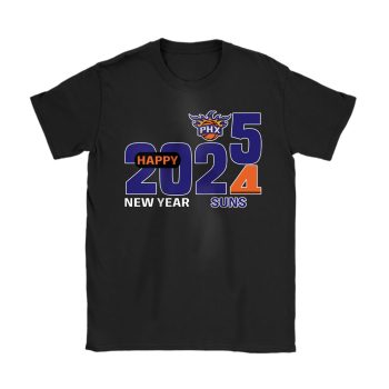 Phoenix Suns Happy New Year NBA Gift For Fan Hello 2025 Unisex T-Shirt Cotton Tee TAT22991
