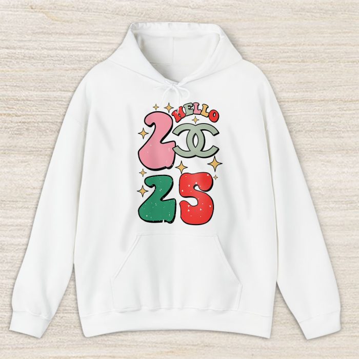 Retro Cute Merry Christmas And Happy New Year Chanel Unisex Hoodie TAH22138