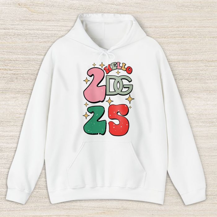 Retro Cute Merry Christmas And Happy New Year Dolce & Gabbana Unisex Hoodie TAH22139