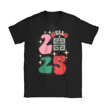 Retro Cute Merry Christmas And Happy New Year Givenchy Unisex T-Shirt Cotton Tee TAT22144
