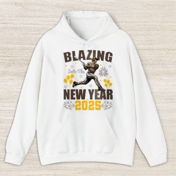 San Diego Padres Blazing Into The New Year MLB Gift For Fan Hello 2025 Unisex Hoodie TAH23041