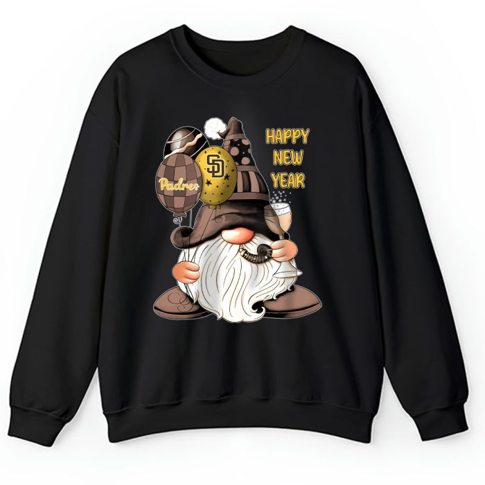 San Diego Padres Happy New Year MLB Gift For Fan Cute Gnomes Unisex Sweatshirt TAS23040