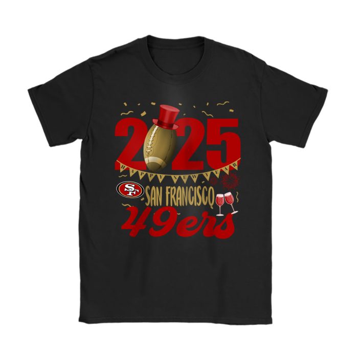 San Francisco 49ers Happy New Year NFL Gift For Fan Unisex T-Shirt Cotton Tee TAT23078