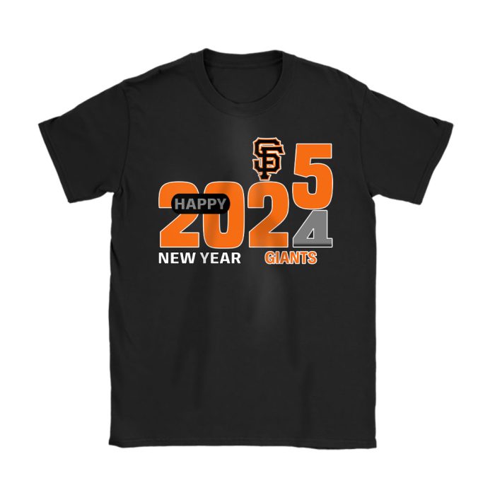 San Francisco Giants Happy New Year MLB Gift For Fan Hello 2025 Unisex T-Shirt Cotton Tee TAT23081