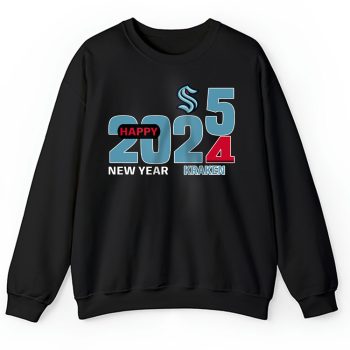 Seattle Kraken Happy New Year NHL Gift For Fan Hello 2025 Unisex Sweatshirt TAS23062