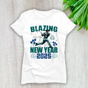 Seattle Mariners Blazing Into The New Year MLB Gift For Fan Hello 2025 Unisex Sweatshirt TAS23061
