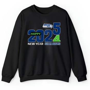 Seattle Seahawks Blazing New Year NFL Gift For Fan Hello 2025 Unisex Sweatshirt TAS23043
