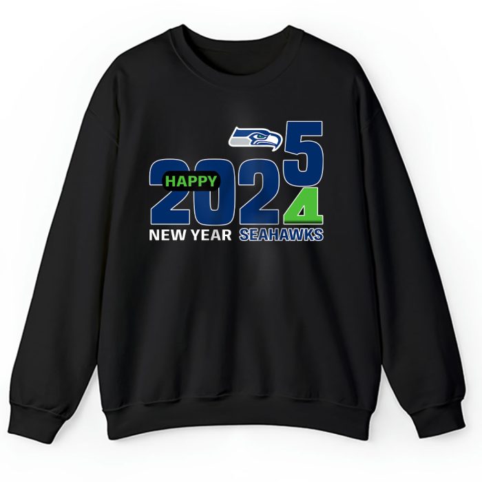Seattle Seahawks Blazing New Year NFL Gift For Fan Hello 2025 Unisex Sweatshirt TAS23043