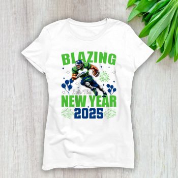 Seattle Seahawks Blazing New Year NFL Gift For Fan Hello 2025 Unisex Sweatshirt TAS23055