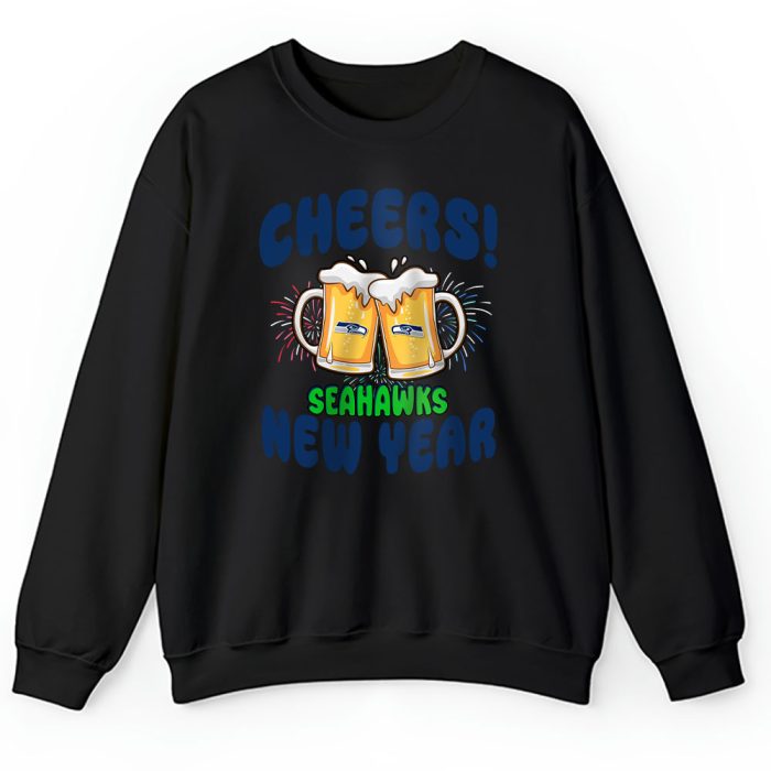 Seattle Seahawks Happy New Year NFL Gift For Fan Cheers 2025 Unisex Sweatshirt TAS23042