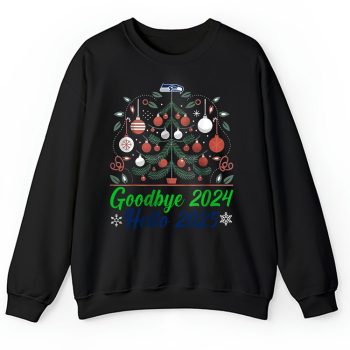 Seattle Seahawks Happy New Year NFL Gift For Fan Goodbye 2024 Hello 2025 Unisex Sweatshirt TAS23044