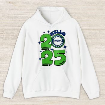 Seattle Seahawks Happy New Year NFL Gift For Fan Hello 2025 Unisex Hoodie TAH23047
