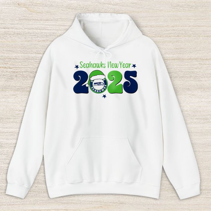 Seattle Seahawks Happy New Year NFL Gift For Fan Hello 2025 Unisex Hoodie TAH23048