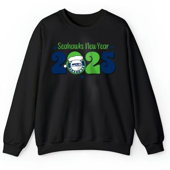Seattle Seahawks Happy New Year NFL Gift For Fan Hello 2025 Unisex Sweatshirt TAS23048