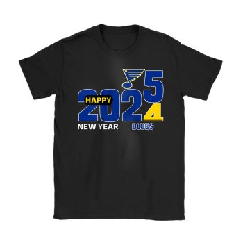 St. Louis Blues Happy New Year NHL Gift For Fan Hello 2025 Unisex T-Shirt Cotton Tee TAT23098