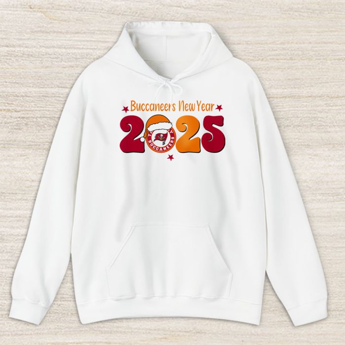 Tampa Bay Buccaneers Happy New Year NFL Gift For Fan Hello 2025 Unisex Hoodie TAH23109