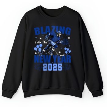 Tampa Bay Lightning Blazing Into The New Year NHL Gift For Fan Hello 2025 Unisex Sweatshirt TAS23127