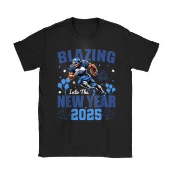 Tennessee Titans Blazing New Year NFL Gift For Fan Hello 2025 Unisex T-Shirt Cotton Tee TAT23141