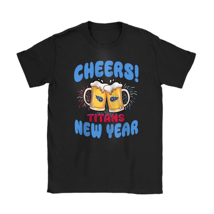 Tennessee Titans Happy New Year NFL Gift For Fan Cheers 2025 Unisex T-Shirt Cotton Tee TAT23128