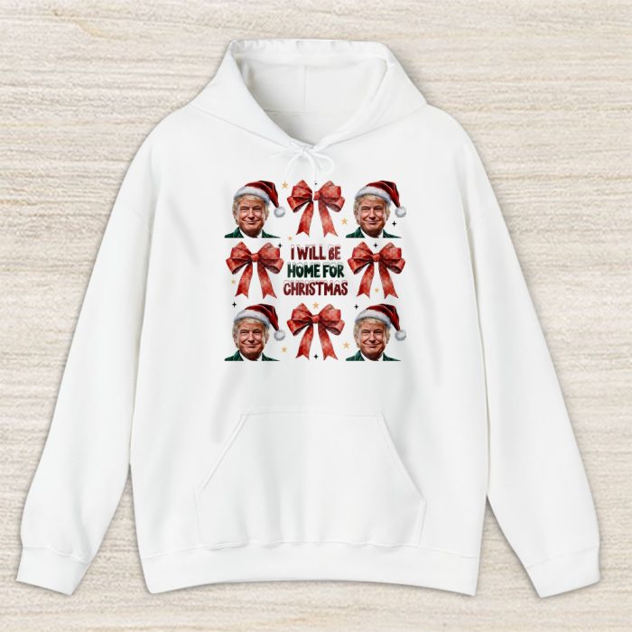 Trump Ill Be Home For Christmas Humorous Trump Christmas Chanel Unisex Hoodie TAH22187