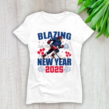 Washington Capitals Blazing Into The New Year NHL Gift For Fan Hello 2025 Unisex Sweatshirt TAS22366
