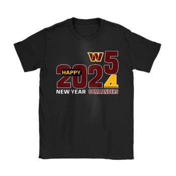 Washington Commanders Blazing New Year NFL Gift For Fan Hello 2025 Unisex T-Shirt Cotton Tee TAT23175