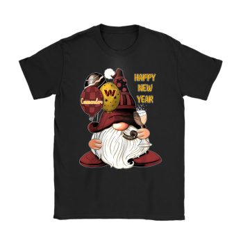 Washington Commanders Happy New Year NFL Gift For Fan Cute Gnomes Unisex T-Shirt Cotton Tee TAT23186