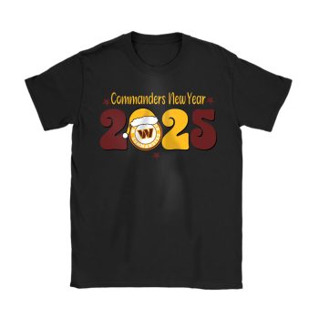 Washington Commanders Happy New Year NFL Gift For Fan Hello 2025 Unisex T-Shirt Cotton Tee TAT23180