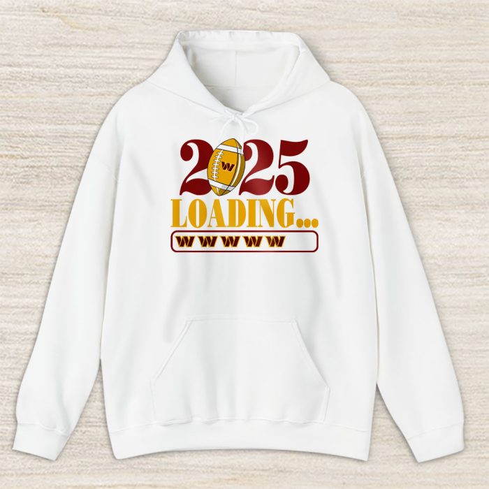 Washington Commanders Happy New Year NFL Loading 2025 Gift For Fan Unisex Hoodie TAH23183