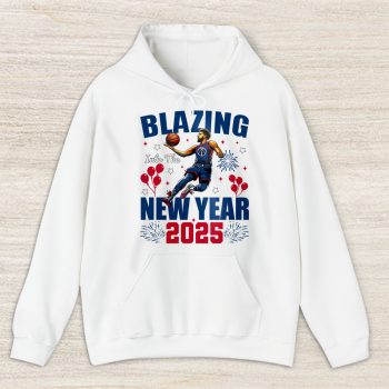 Washington Wizards Blazing Into The New Year NBA Gift For Fan Hello 2025 Unisex Hoodie TAH22329