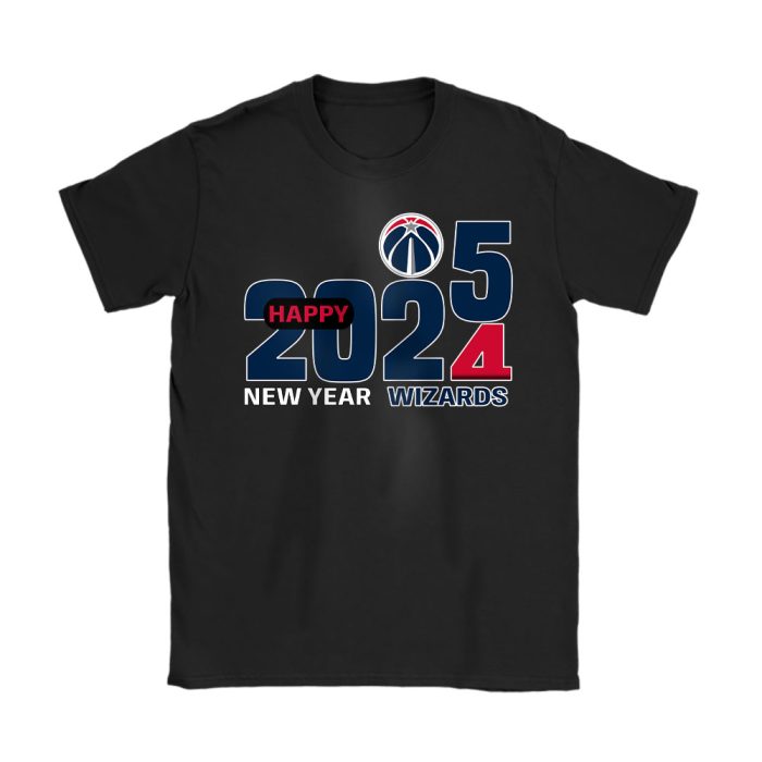 Washington Wizards Happy New Year NBA Gift For Fan Hello 2025 Unisex T-Shirt Cotton Tee TAT22325