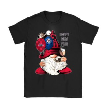 Winnipeg Jets Happy New Year NHL Gift For Fan Cute Gnomes Unisex T-Shirt Cotton Tee TAT22354